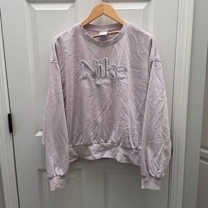 NIKE Women’s Logo Pastel Purple Crewneck Sweater Size XXL